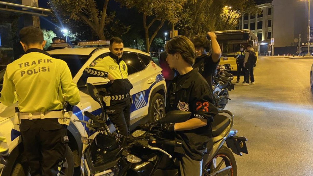 İstanbul’da motosiklet sürücülerine yönelik denetim